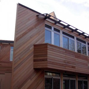 Maison architecte organique Ile de France - Façade Sud- Ouest sur jardin intérieur