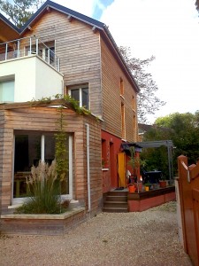 Maison contemporaine en Seine et Marne - la terrasse