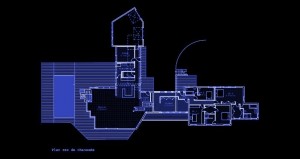 Plan du Rez de Chaussée en demi niveaux