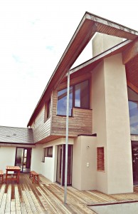 maison contemporaine vue sud-est