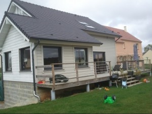 Maison bois dans l'Oise  existante