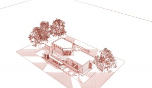 Architecte bois vue d'avion
