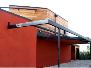 maison architecte bois carport Nord