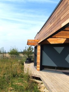maison architecte bois grande pergola Sud-Ouest