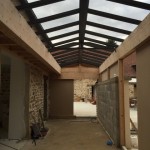 25 Septembre 2015 - les structures alu des verrières de coursives sont en place
